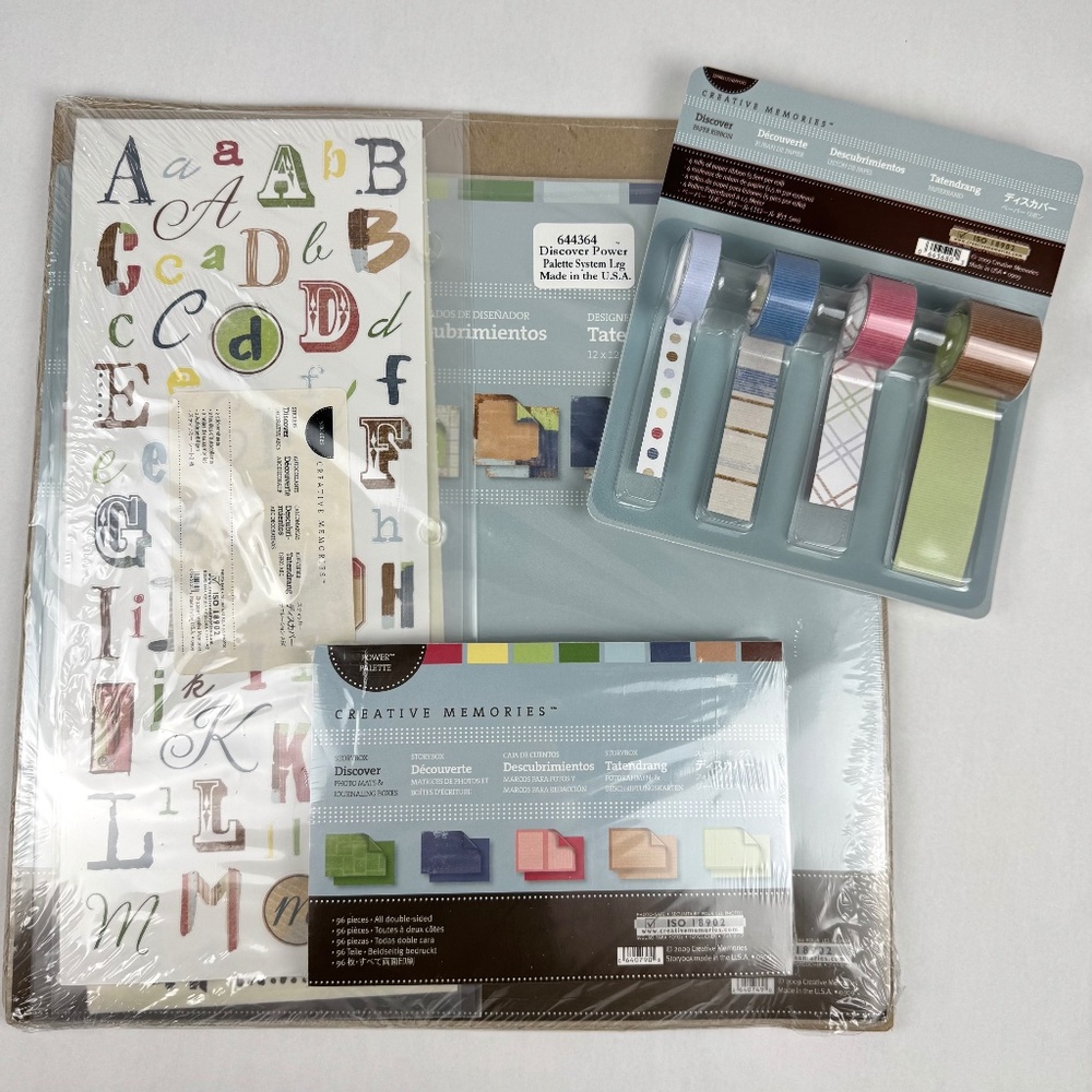 NIP Creative Memories 12x12 Power Palette System Discover #644364 w/Paper Ribbon